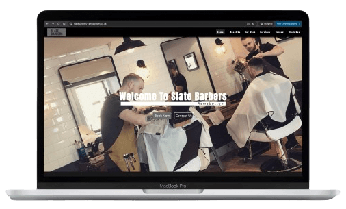 Slate Barbers Website Preview